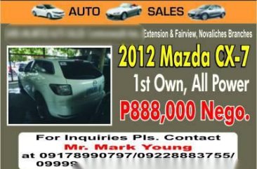 2012 Mazda CX-7 CARS UNLIMITED Auto Sales