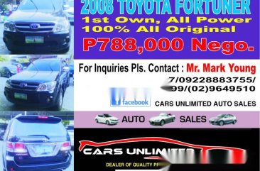 Well-kept Toyota Fortuner 2008 for sale