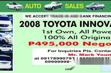 Good as new Toyota Innova 2008 For Sale