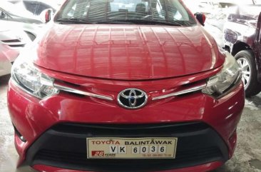 2017 Toyota Vios 1.3E manual RED for sale