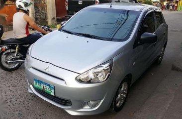 Mitsubishi Mirage GLX 2014 Silver HB For Sale 