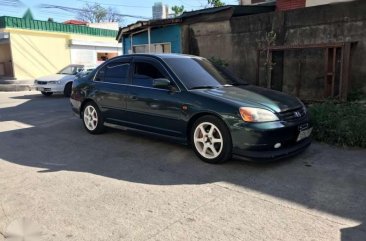 Honda Civic Vti-s 2002 Green Sedan For Sale 