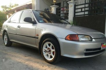 Honda Civic Lx 1994 SIlver Sedan For Sale 