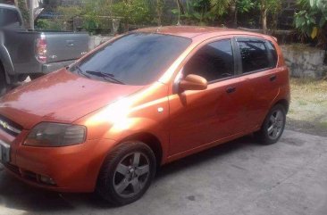 2007 Chevrolet Aveo orange for sale