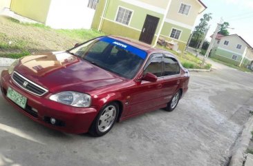 Honda Civic Vtec 1999 Red Sedan For Sale 