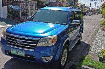 Fresh Ford Everest 2011 AT Blue SUV For Sale 