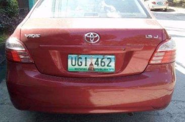 Fresh Toyota Vios J 2012 Red Sedan For Sale 