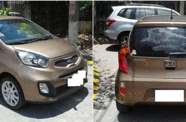 Kia Picanto EX 2015 AT Brown for sale 