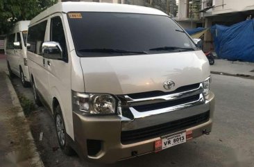 2017 Toyota Hiace Grandia GL Pearl White Manual Transmission for sale