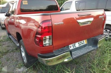 2016 Toyota Hilux 4x2 G automatic ORANGE FOR SALE