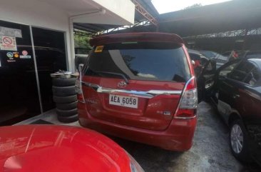 2014 Toyota Innova E Red Manual Transmission for sale