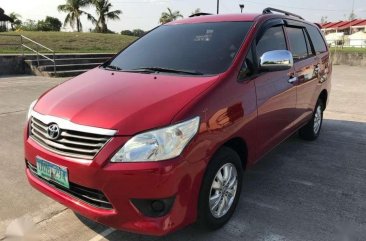 Toyota Innova 2012 2.5E Red SUV For Sale 