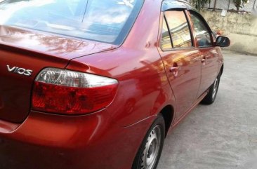 Toyota Vios Manual 2005 Red Sedan For Sale 