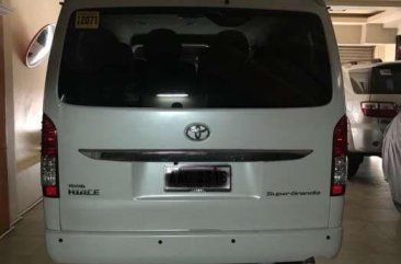 Toyota Super Grandia 2015 Monotone White Pearl FOR SALE