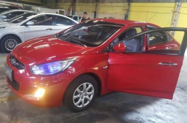 Hyundai Accent Gas Manual Red Sedan For Sale 