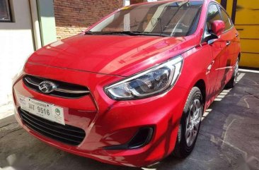 2018 HYUNDAI ACCENT 1.4L AT Red For Sale 