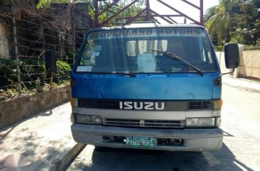 Isuzu ELF NPR Dropside Blue Truck For Sale 