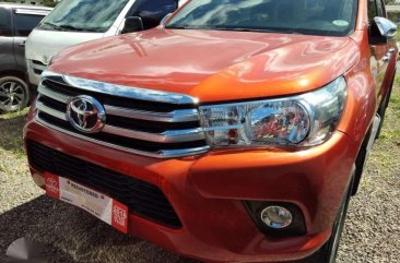 2017 Toyota Hilux 4x2 G automatic orange FOR SALE