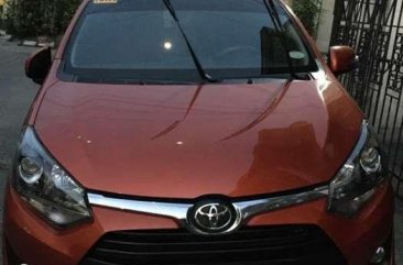 2017 Toyota Wigo G automatic orange for sale