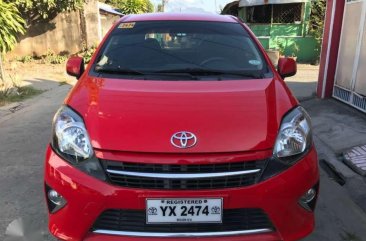 TOYOTA Wigo 2016 Red Automatic for assume balance for sale