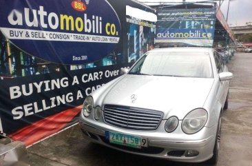 2005 Mercedes Benz E200 Automatic Gas Automobilico SM Bicutan for sale