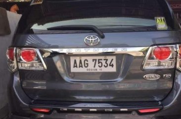 2014 Toyota Fortuner G manual gray for sale