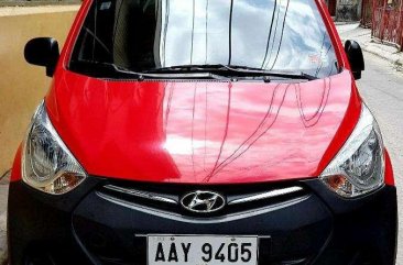 Hyundai Eon red 2014 with topload carier FOR SALE