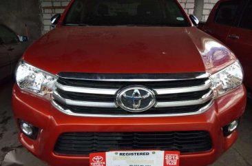 2017 Toyota Hilux 2.4G 4X2 automatic ORANGE for sale