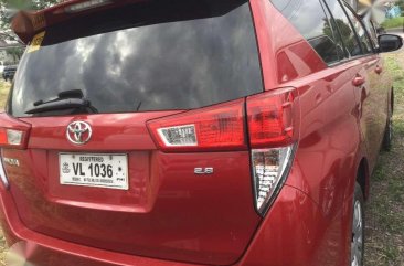 2017 Toyota Innova 2.8 J Manual Diesel Red