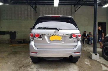 2015 Toyota Fortuner G AT Silver SUV For Sale 