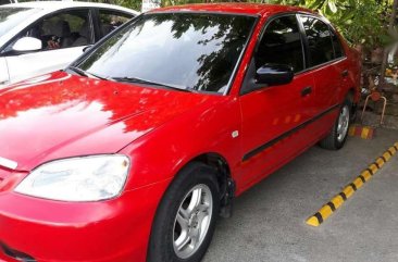 Honda Civic 1.5Lxi 2001 Red Sedan For Sale 