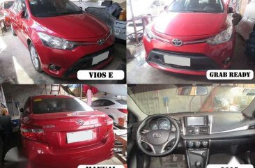 Grab Toyota Vios E 2015 Red Manual