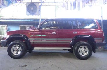 1996 Toyota LandCruiser VX80 Red FOR SALE