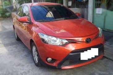 Grab TOYOTA Vios E 2017 Orange AT FOR SALE