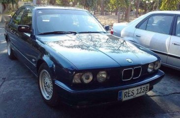 1992 BMW 525i Blue Sedan For Sale 
