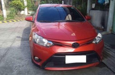 Toyota Vios E 2015 Orange Grab Sedan For Sale 