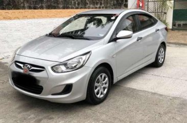 Hyundai Accent 2012 Manual Gas Sleek Silver FOR SALE