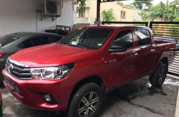 2017 TOYOTA Hilux 24 E 4x2 Manual Red Color FOR SALE