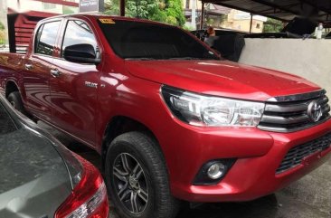 2017 TOYOTA Hilux 24 E 4x2 Manual Red Color FOR SALE