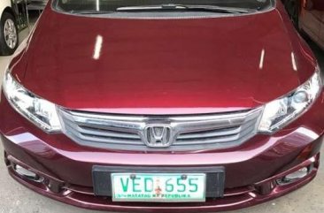 Honda Civic 18Exi 2012 Red Sedan For Sale 