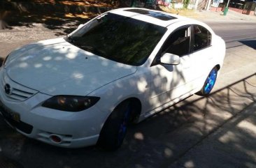 Mazda 3 2005 model at white sedan for sale 