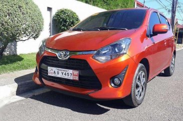 Toyota Wigo G AT 2018 Orange For Sale 