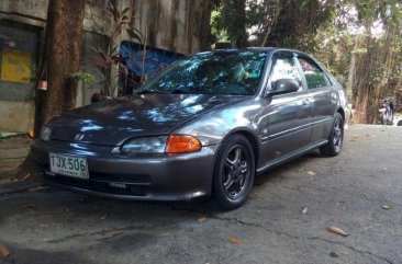 Honda Civic Manual Gray Sedan For Sale 