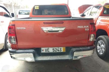 2016 Toyota Hilux 2.4G 4x2 automatic diesel ORANGE