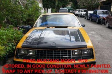 Ford Mustang 1978  Restored AT Yellow For Sale 