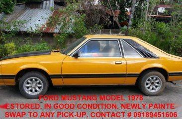 Ford Mustang 1978  Restored AT Yellow For Sale 