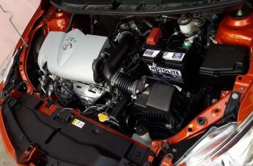 Toyot Vios E 2017 Orange Sedan For Sale 