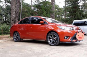 Toyot Vios E 2017 Orange Sedan For Sale 