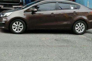 Kia Rio 2016 MT Brown Sedan For Sale 