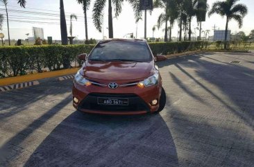 Toyota Vios 1.3E 2015 mdl AT Orange For Sale 